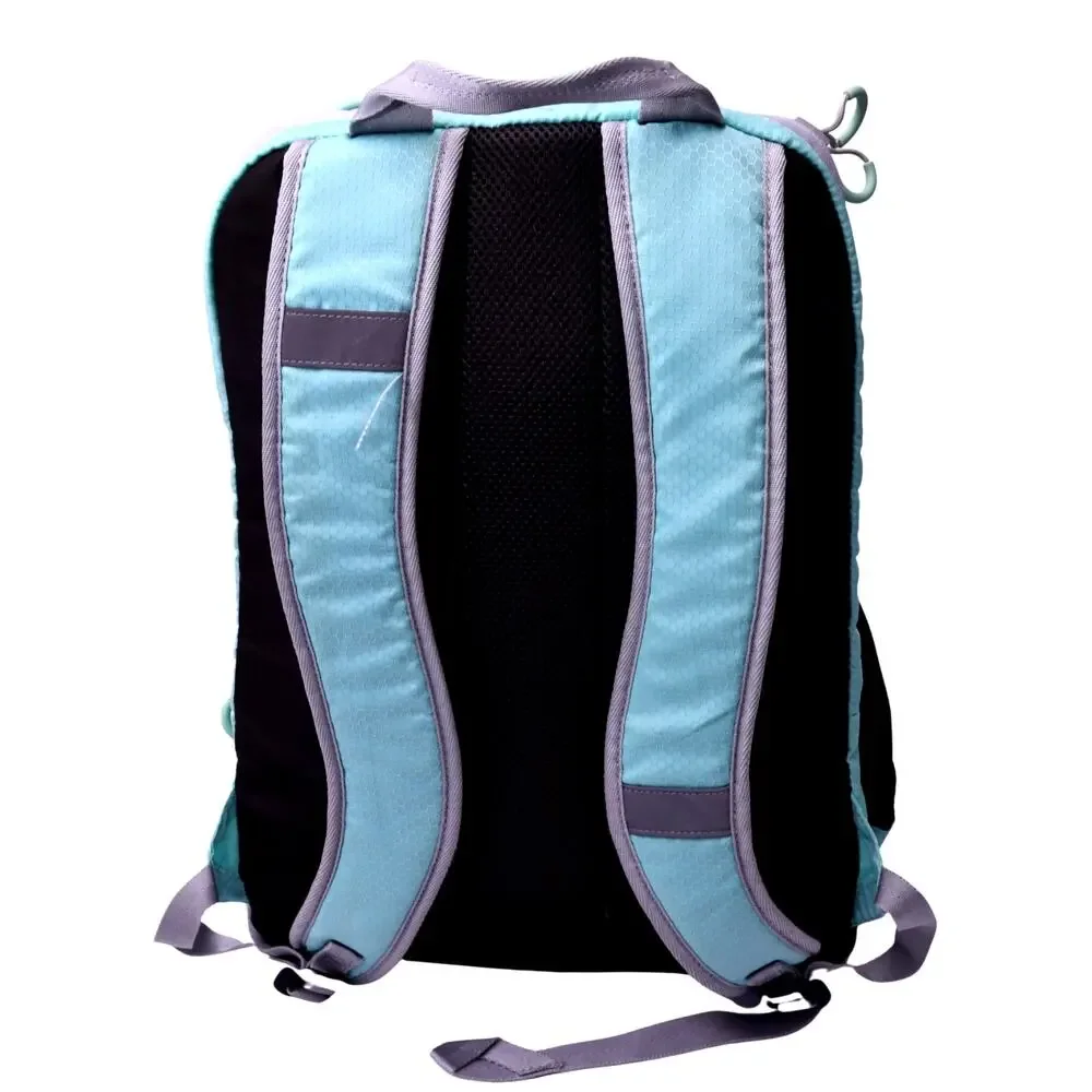 Embark Aqua Blue Multi Pocket Backpack Padded Travel School Bag